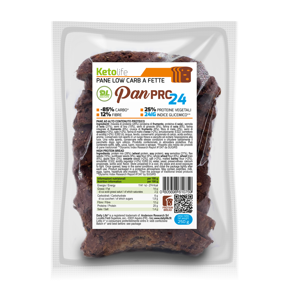 PAN PRO 24 PANE PROTEICO LOW CARB KETO