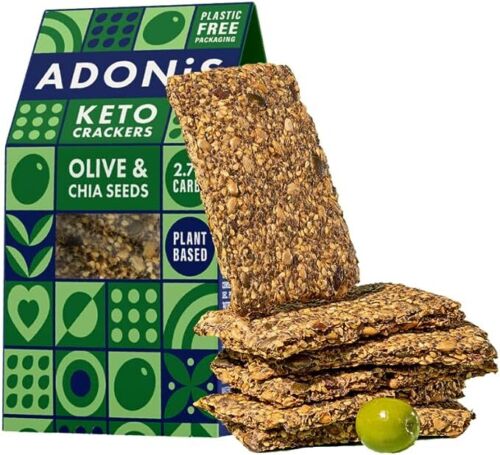 ADONIS CRACKERS KETO OLIVE E SEMI DI CHIA