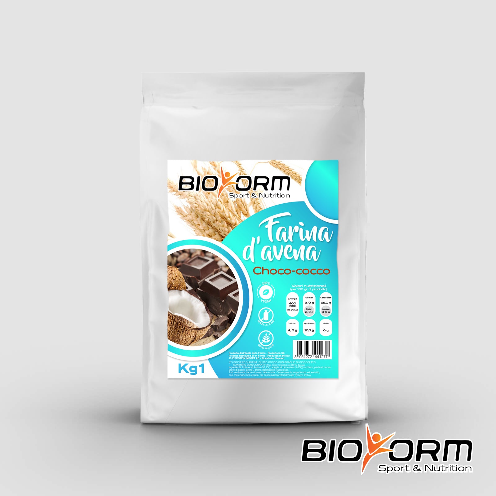 FARINA D'AVENA AROMATIZZATA SENZA GLUTINE BIOFORM 1KG – Natural Fitness